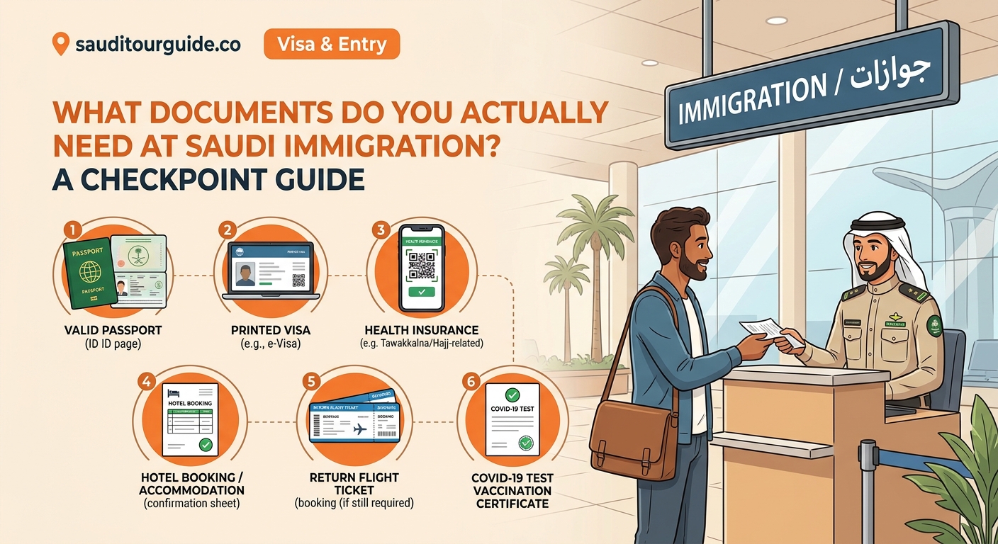 What Documents Do You Actually Need at Saudi Immigration? A Checkpoint Guide - Illustration 1