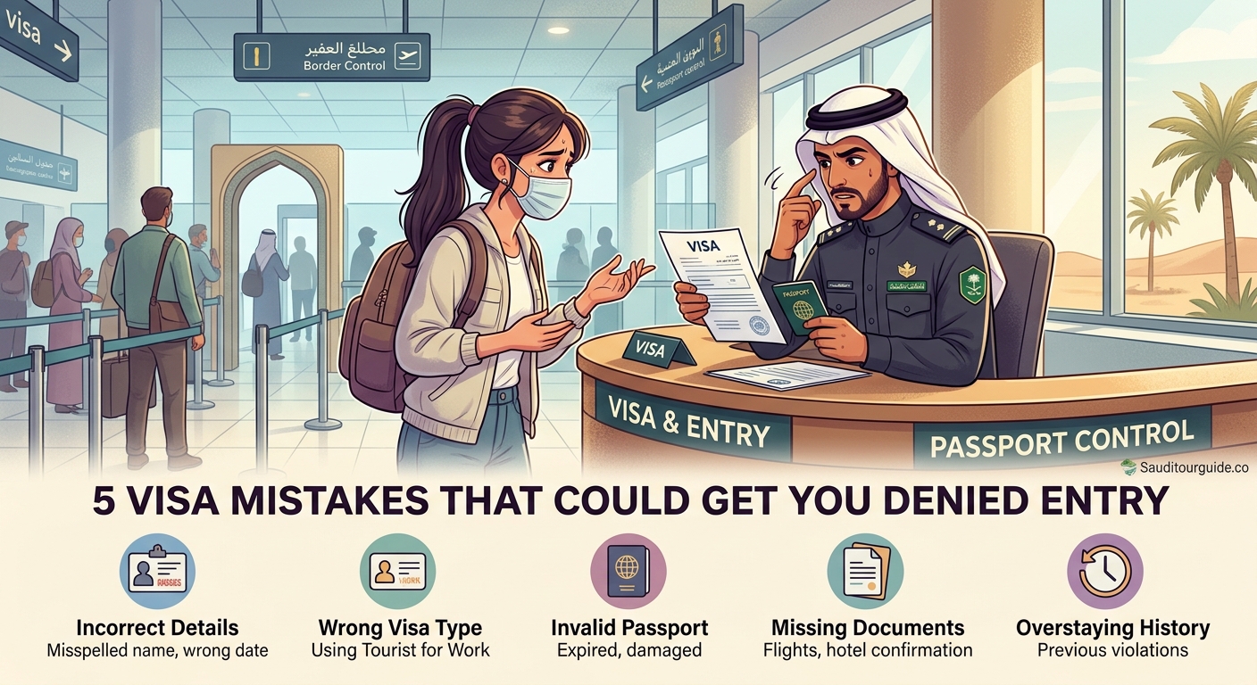 5 Visa Mistakes That Could Get You Denied Entry to Saudi Arabia - Illustration 1