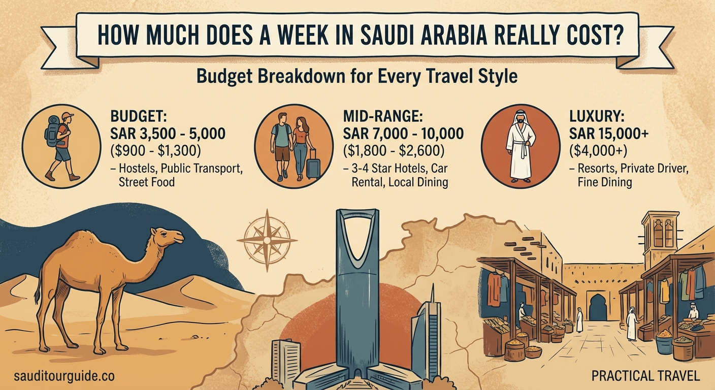 How Much Does a Week in Saudi Arabia Really Cost? Budget Breakdown for Every Travel Style - Illustration 1