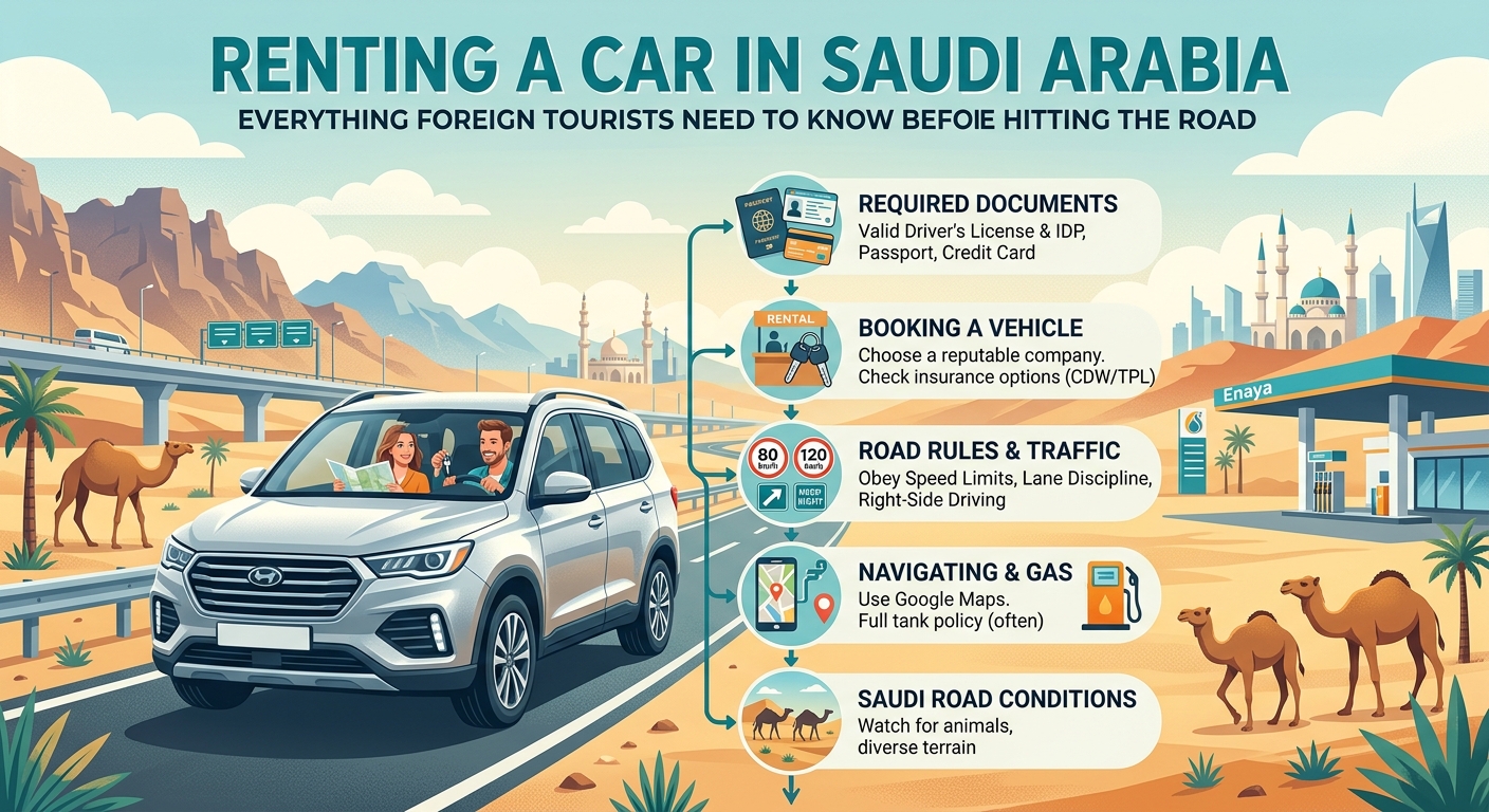 Renting a Car in Saudi Arabia: Everything Foreign Tourists Need to Know Before Hitting the Road - Illustration 2