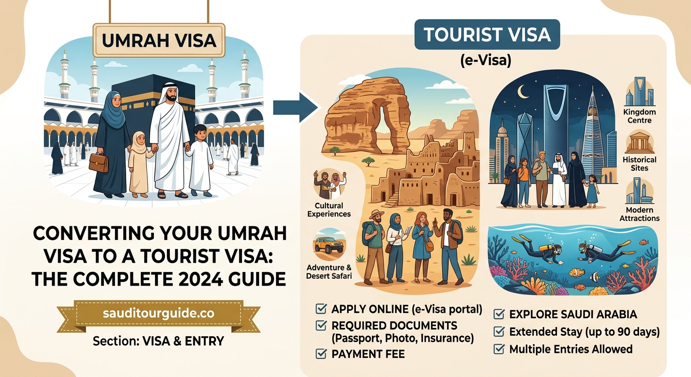 Converting Your Umrah Visa to a Tourist Visa: The Complete 2026 Guide - Illustration 1