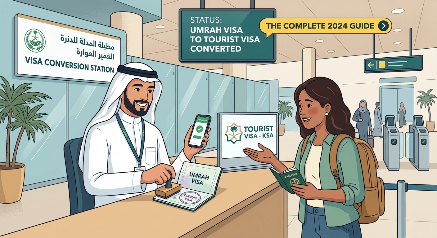 Converting Your Umrah Visa to a Tourist Visa: The Complete 2026 Guide - Illustration 2