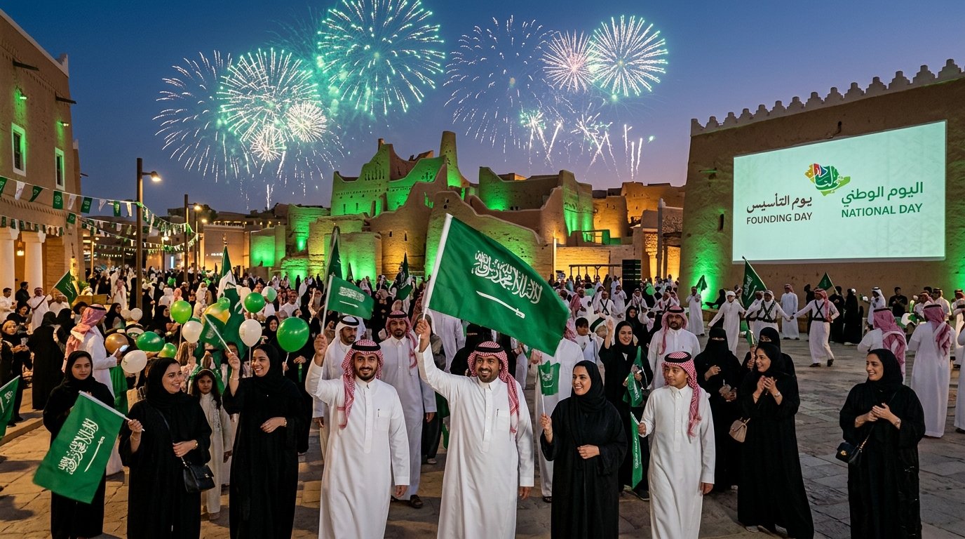 Saudi National Day and Founding Day: Experiencing the Kingdom's Biggest Celebrations