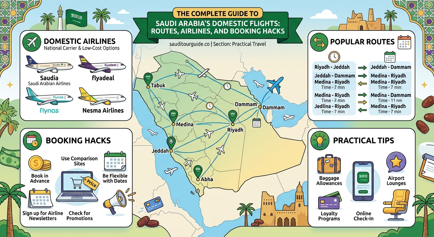The Complete Guide to Saudi Arabia's Domestic Flights: Routes, Airlines, and Booking Hacks - Illustration 2