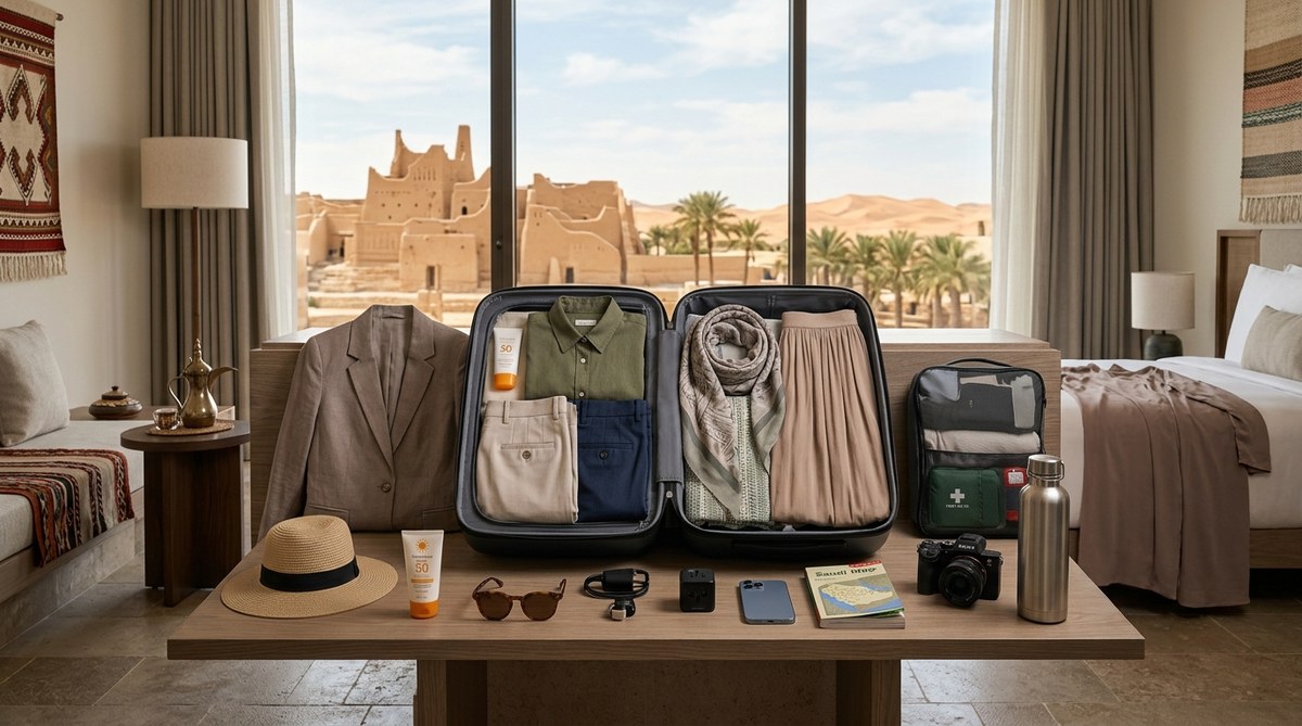 What to Pack for Saudi Arabia: Essential Items and Cultural Dress Code Considerations